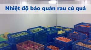 Nhiệt độ trong kho lạnh bảo quản rau quả tươi